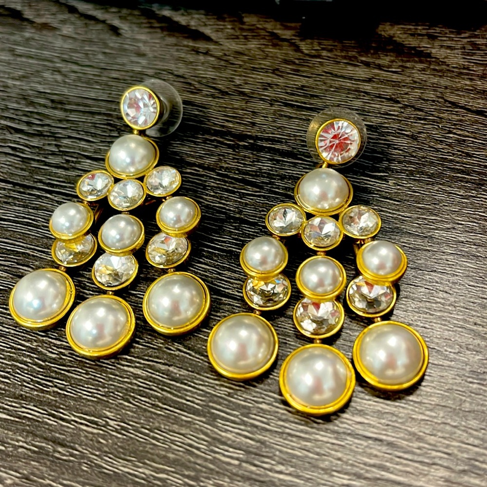 Jcrew Pearl Hanging Earrings